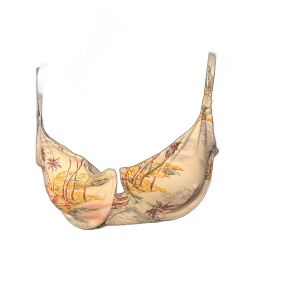 New NWT Size XXL (20) Swim Top Tropical Island Life Underwire